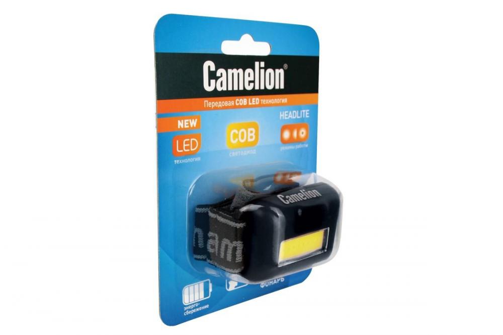 Фонарь налобный Camelion LED5355 3хLR03 15м 3 режима